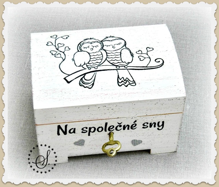 svatební truhlička - pokladnička