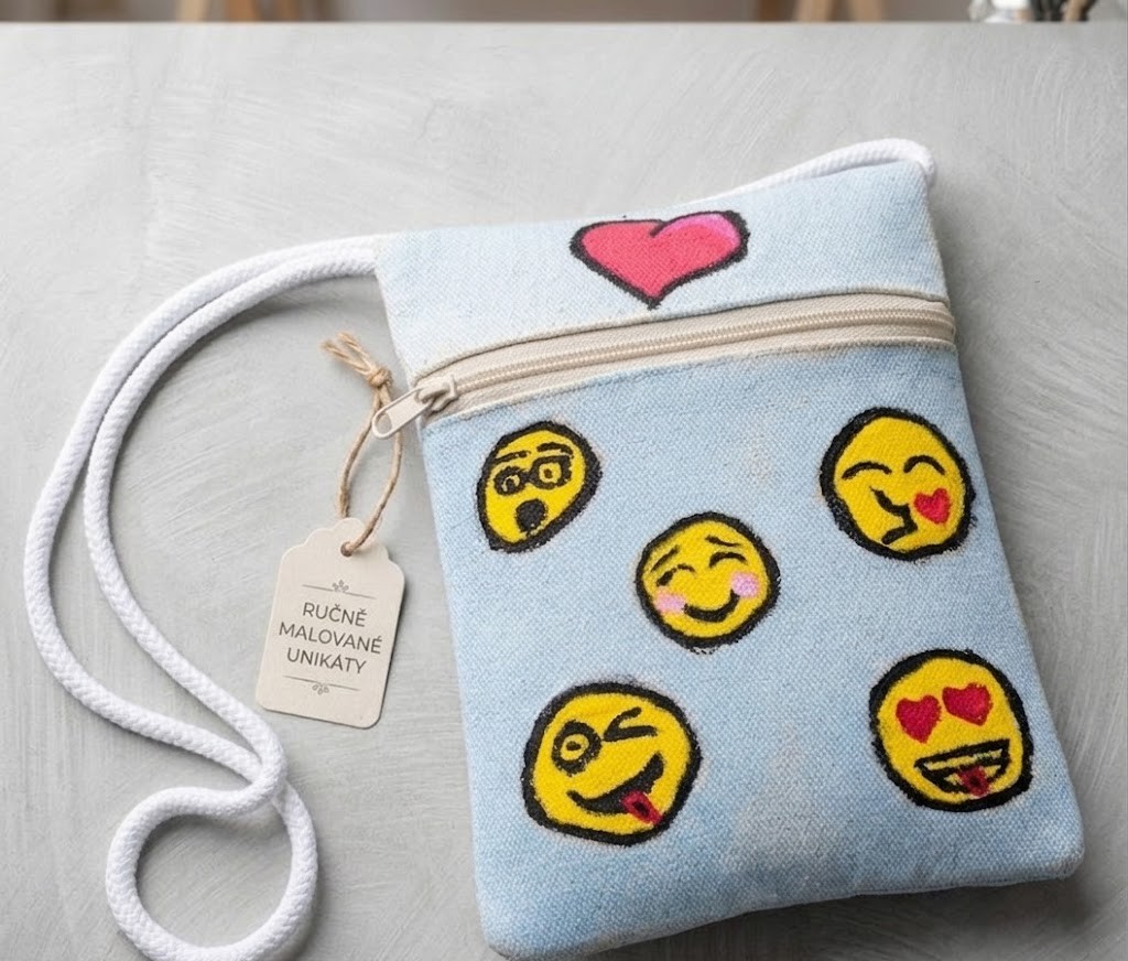 Mini Emoji kabelka „Radost v kapse“