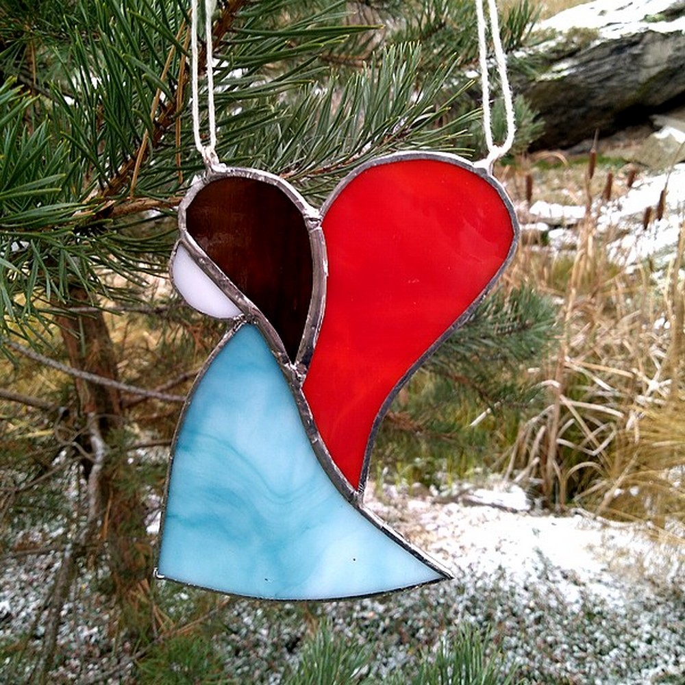 Dekorace - Andílek Tiffany