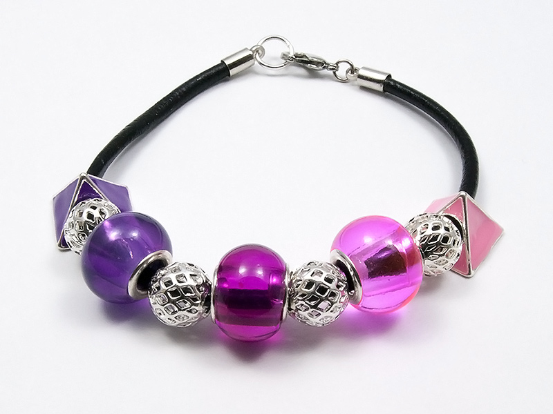 Fialové snění - náramek