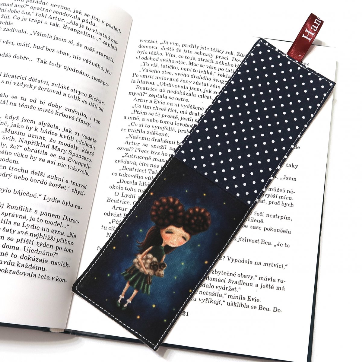 BERAN -  textilní záložka do knihy