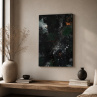 Abstraktní obraz - Smaragdové podsvětí, 50x70 cm