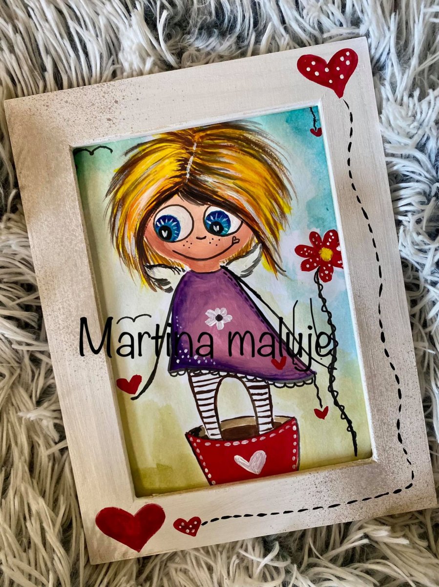 ANDĚLKA 1 - reprodukce v rámečku