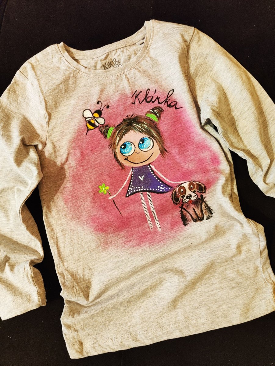 ANDĚLKA A PES - tričko dětské