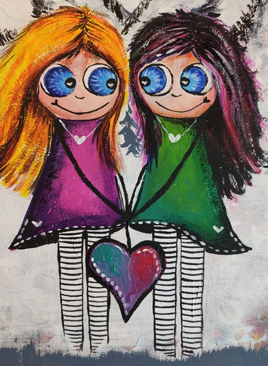 ANDĚLKY PŘÁTELSTVÍ - obraz