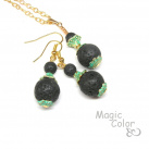 Antik Green Bublinky ( náušnice )