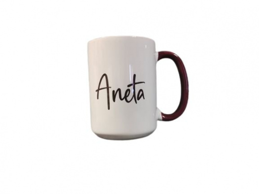 Keramický hrnek se jménem, VELKÝ 400ml, Aneta
