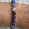 Angelit, amethyst, Buddha.