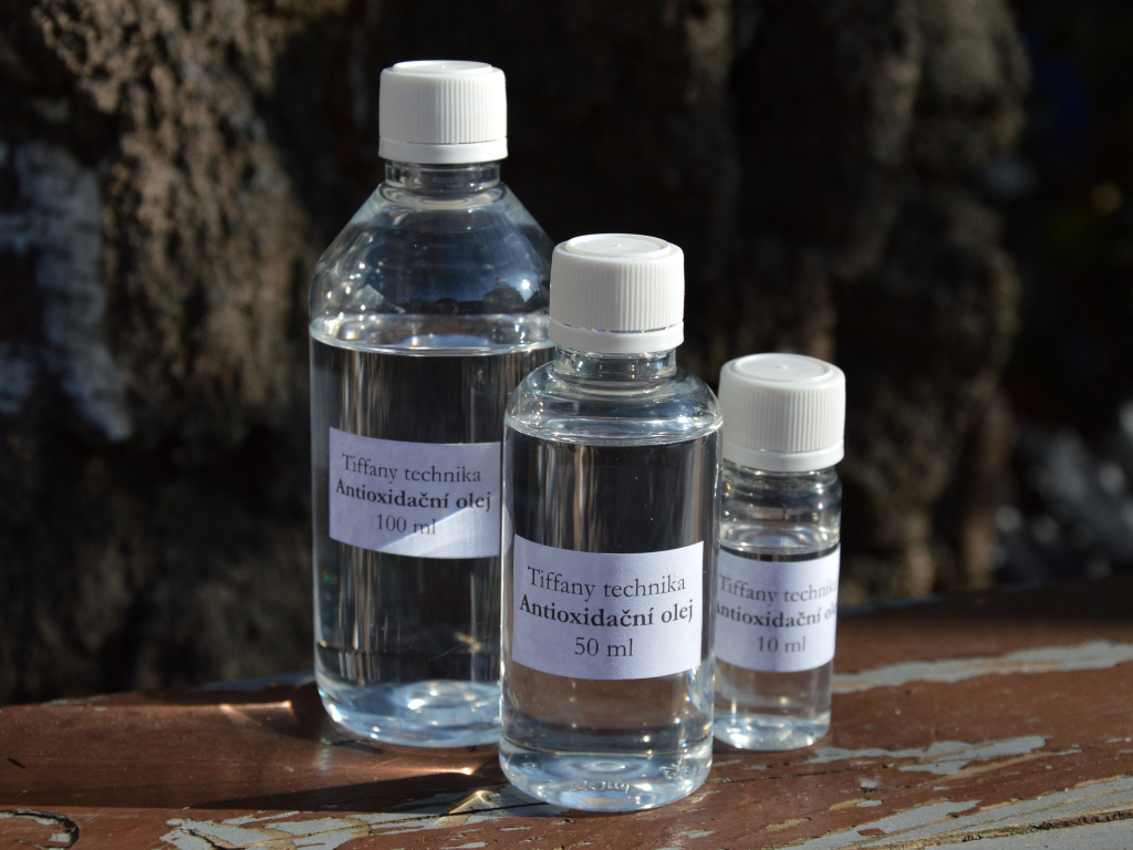 Antioxidační olej (antioxidant) 50 ml pro cínované šperky