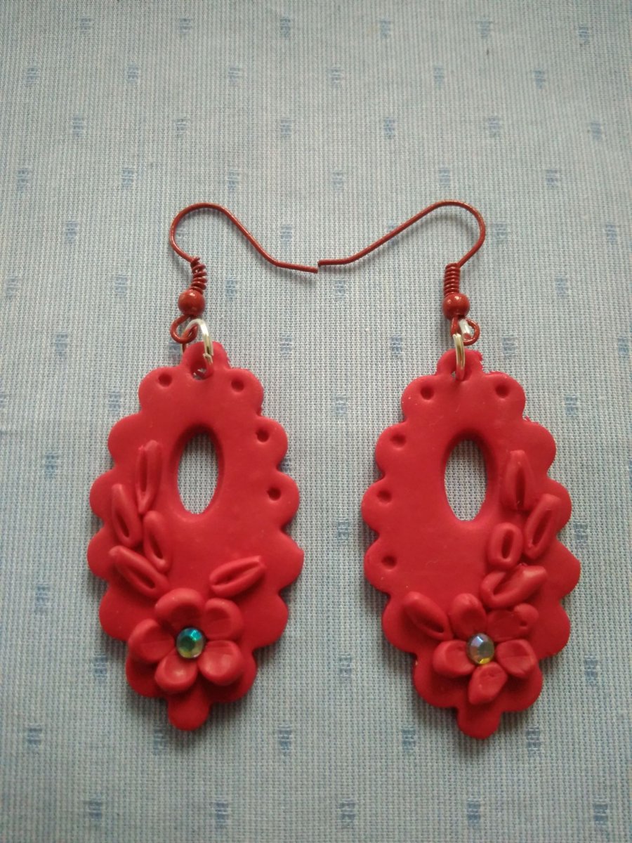 Náušnice červené