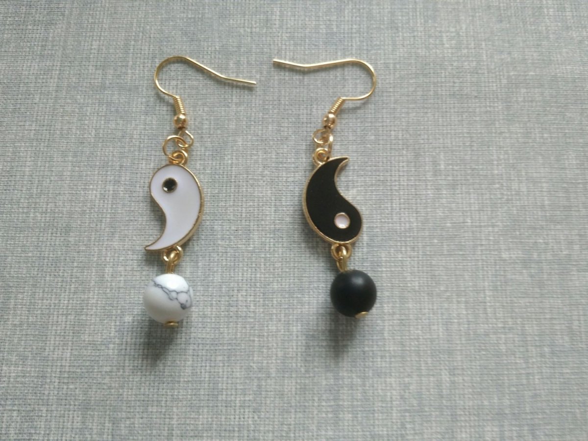 Náušnice jing jang