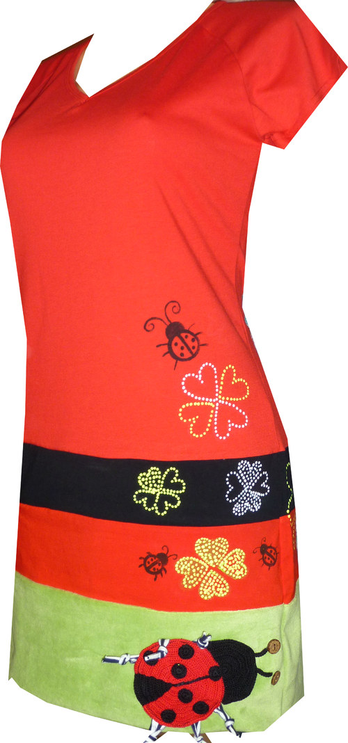 BERUŠKA A ČTYŘLÍSTKY PRO ŠTĚSTÍ - šaty dámské