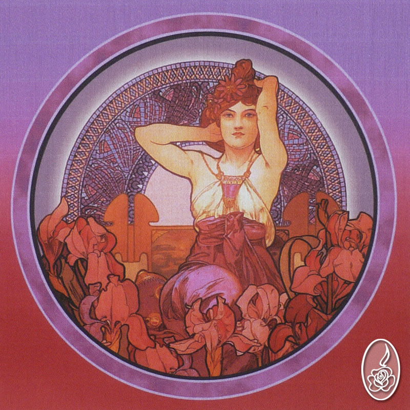 SLEVA - látkový panel Alfons Mucha - Ametyst