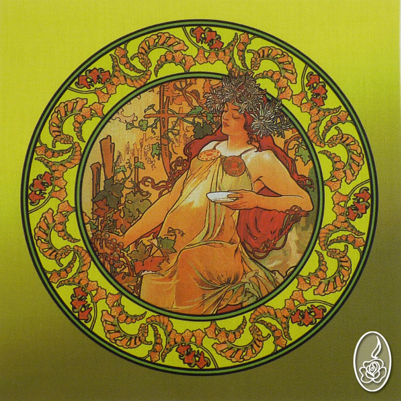 SLEVA - látkový panel Alfons Mucha - Podzim