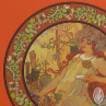 SLEVA - látkový panel Alfons Mucha - Podzim