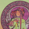 Látkový obrázek Alfons Mucha - La Trappistine