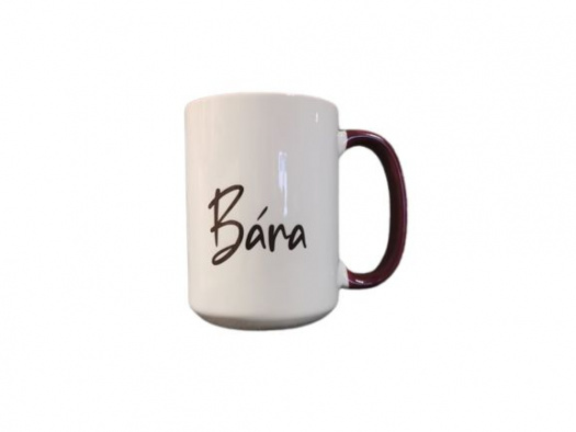 Keramický hrnek se jménem, VELKÝ 400ml, Bára