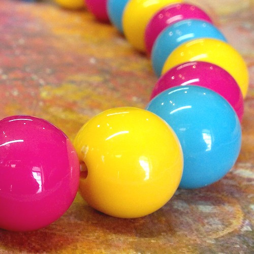 Barevné retro korále "Sweet"