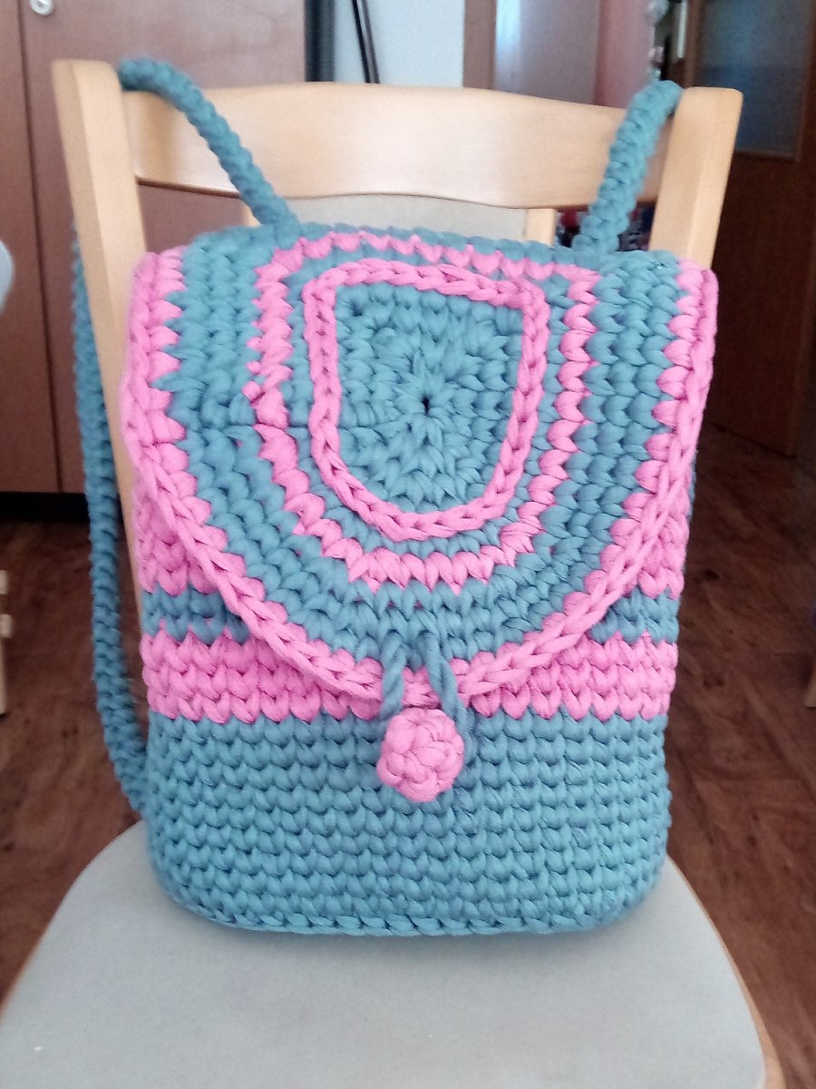 Háčkovaný batoh - Handmade