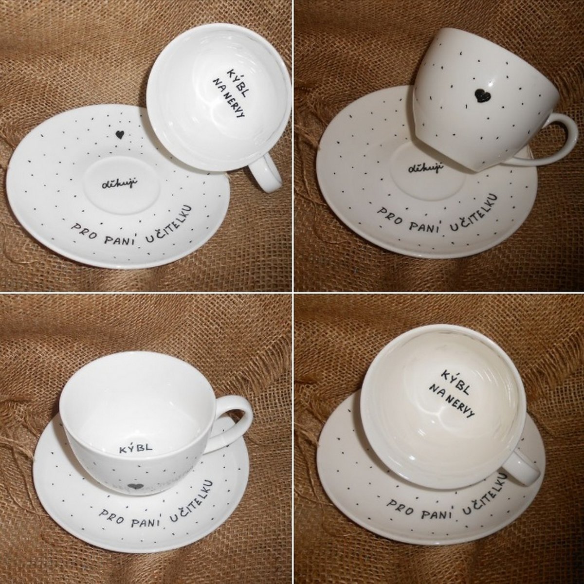 Pro paní učitelku - hrnek s podšálkem