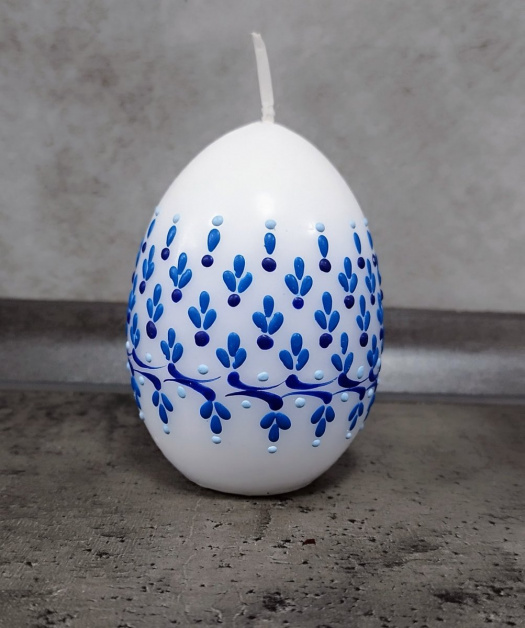 Svíčka ručně zdobená