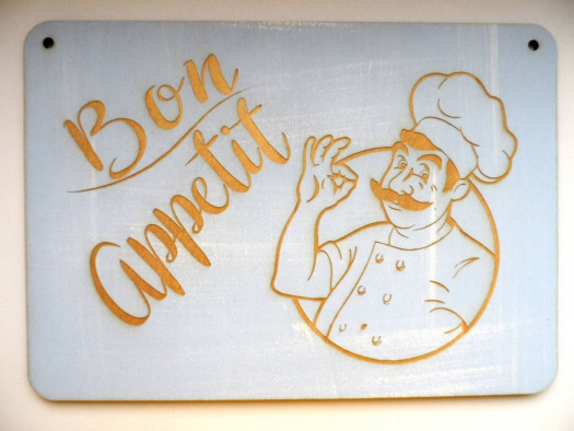Bon Appetit - vintage cedulka do kuchyně W114