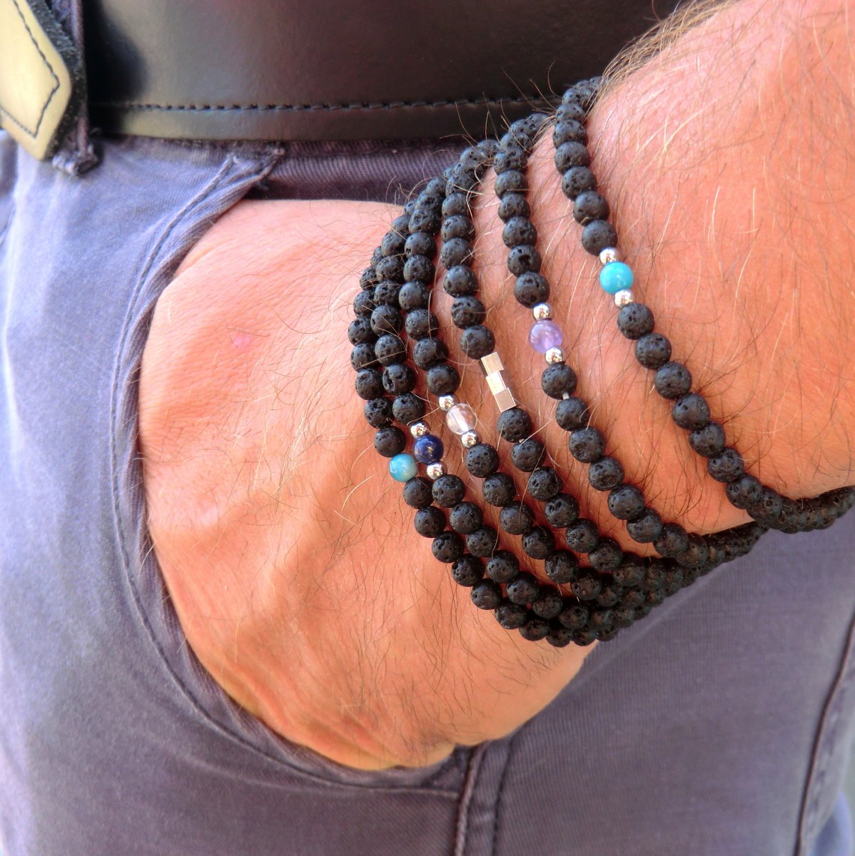 Minimalist * Láva s Křišťálem chir. ocel / pánský