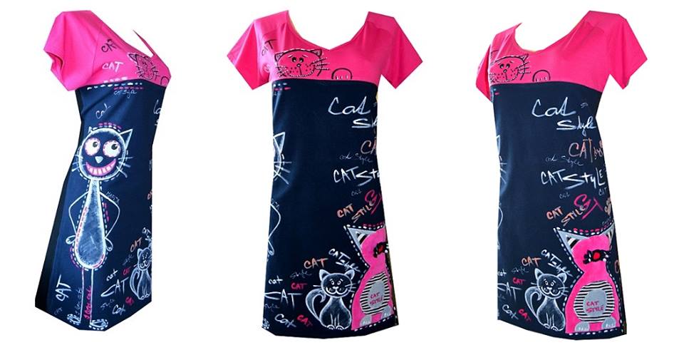 CRAZY CAT - šaty dámské