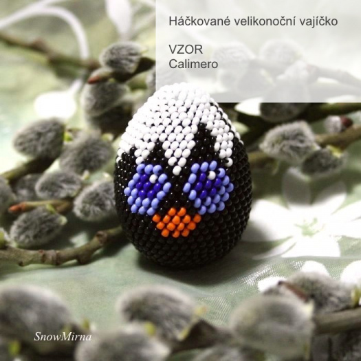 Háčkované vajíčko VZOR - Calimero