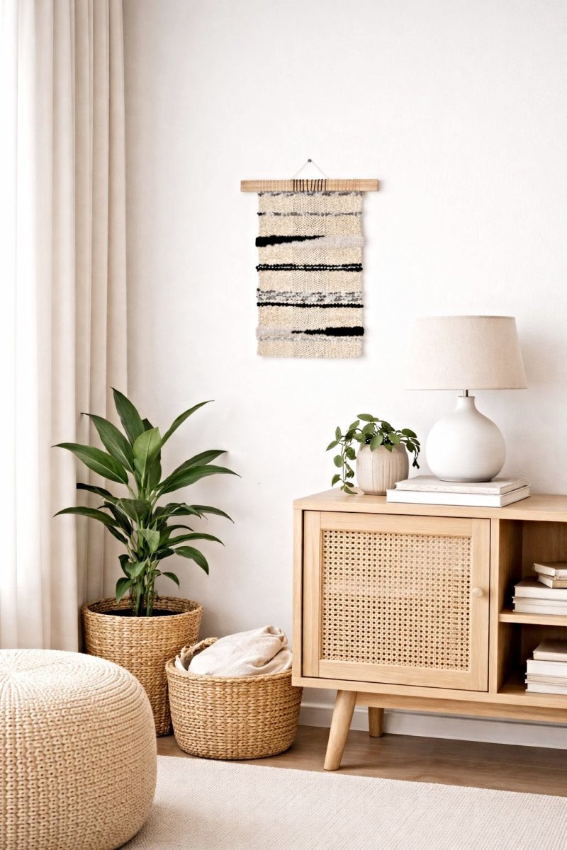 RUČNĚ TKANÝ TEXTILNÍ OBRAZ - TAPISÉRIE