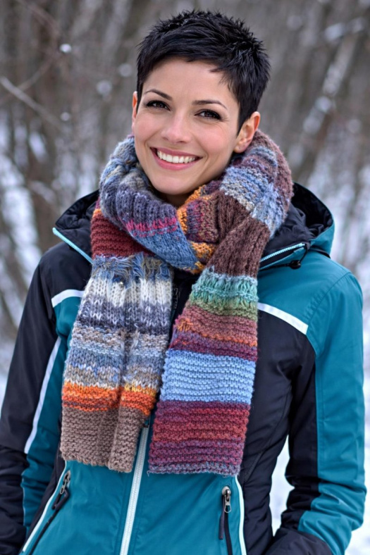 RUČNĚ PLETENÁ ŠÁLA - VIKTORKA