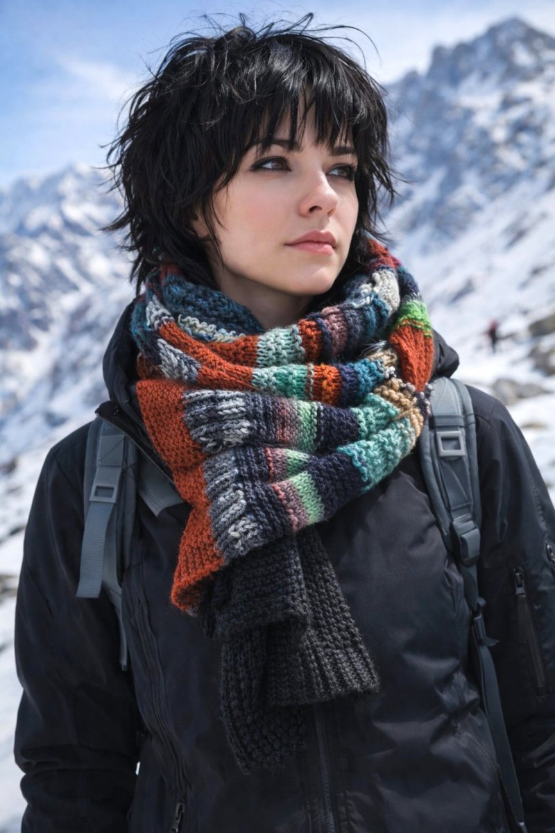 RUČNĚ PLETENÁ ŠÁLA - BOŽENA