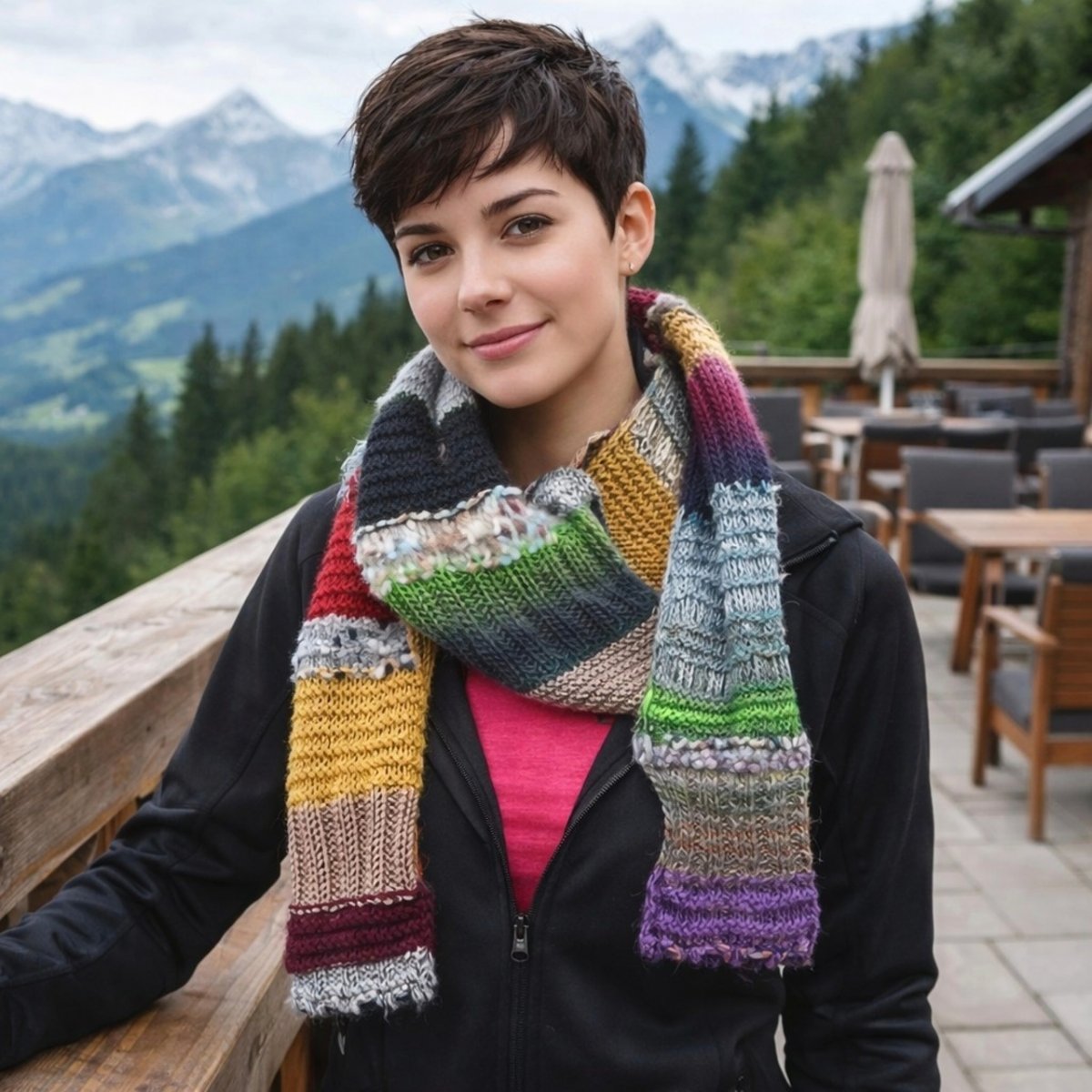 RUČNĚ PLETENÁ ŠÁLA - ALEXA