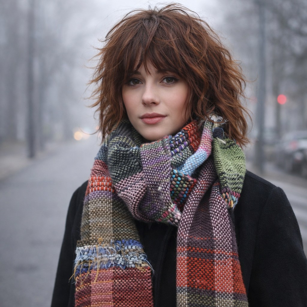 RUČNĚ TKANÁ ŠÁLA - ESTER