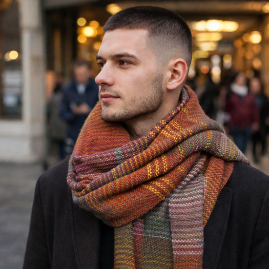 RUČNĚ TKANÁ ŠÁLA - PLÉD - MAREK