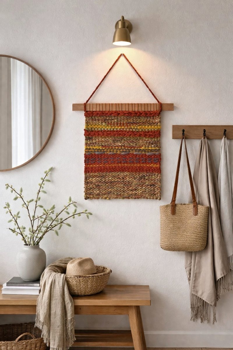 RUČNĚ  TKANÁ TAPISÉRIE - TEXTILNÍ OBRAZ