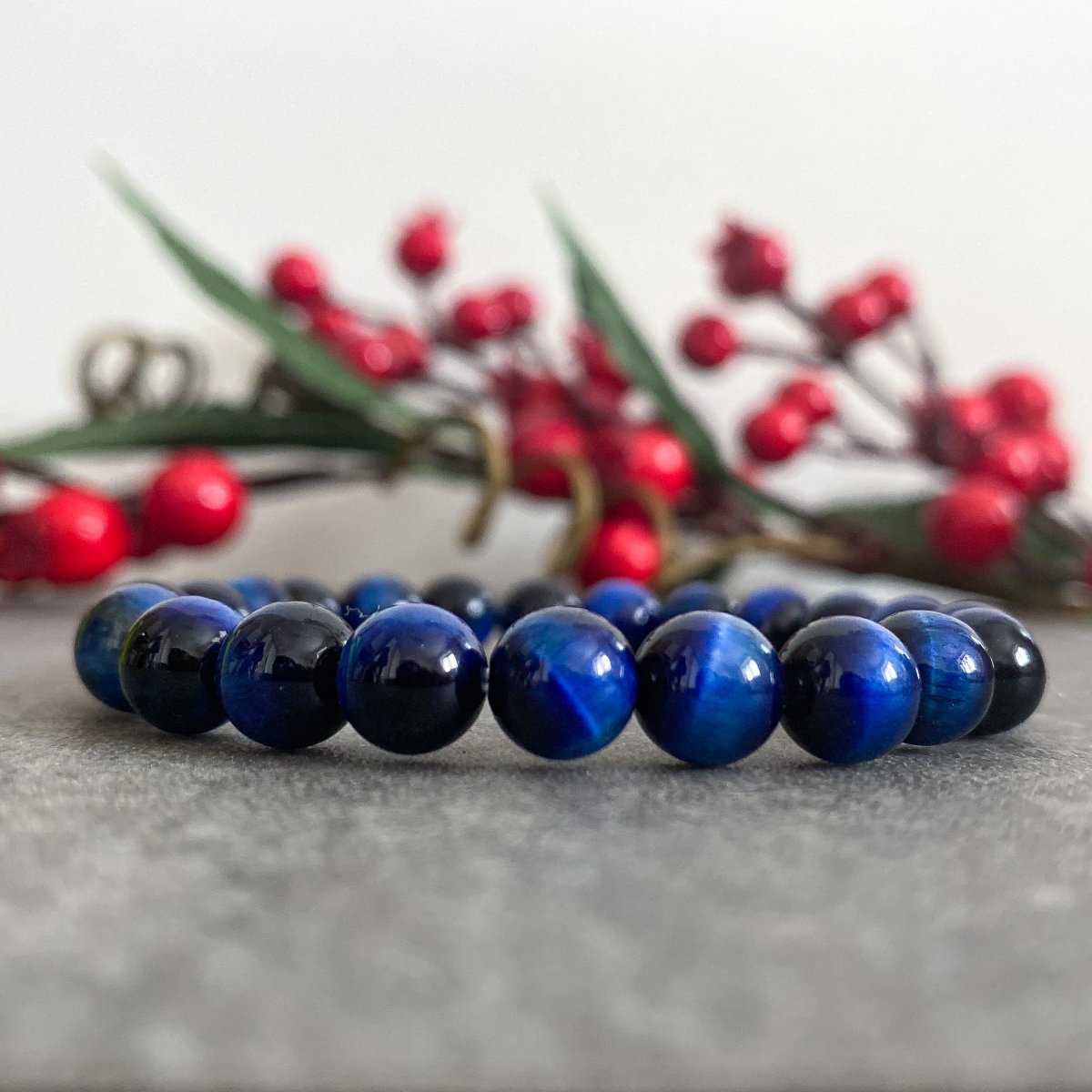 Minerální náramek - modré tygří oko