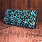 Velká peněženka na dvě měny - Bubliny Modré