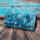 Velká peněženka - Bublinky a kytičky