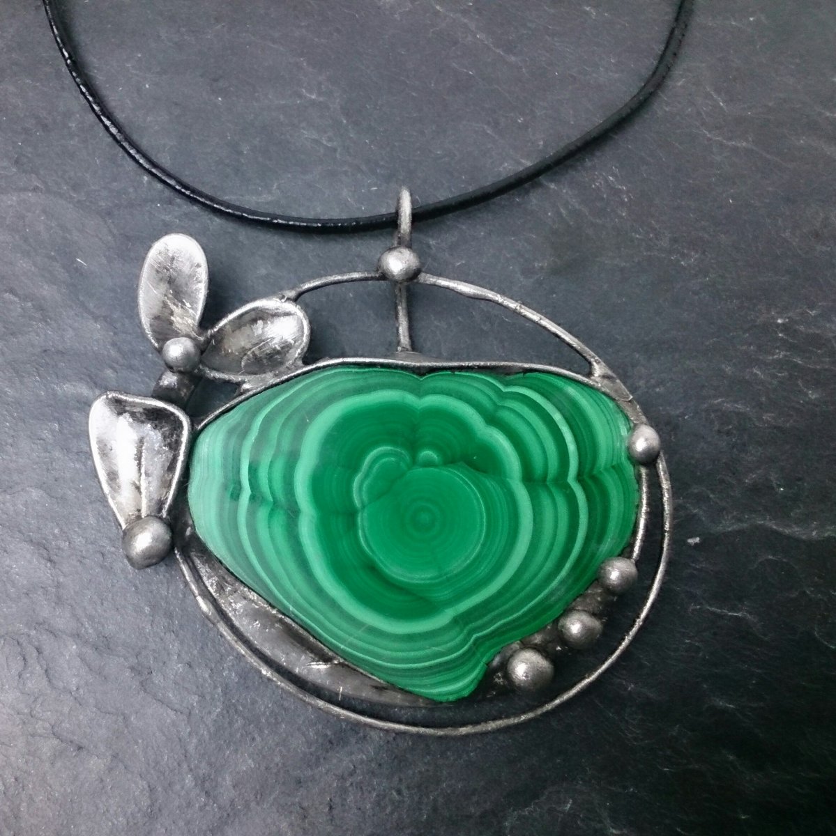 Náhrdelník malachit