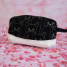 Dvoukomorová crossbody kabelka - Černé kočky