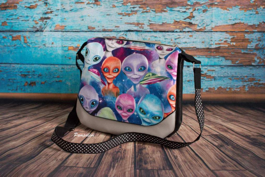 Dvoukomorová crossbody kabelka - Ufouni