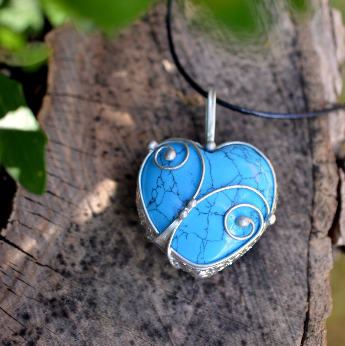 Tyrkysové srdíčko - 4cm