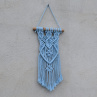 Macramé dekorace ve sv. modré