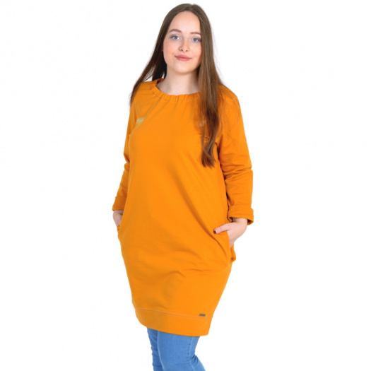 Mikinošaty NOE / hořčicové, vel. M - XL