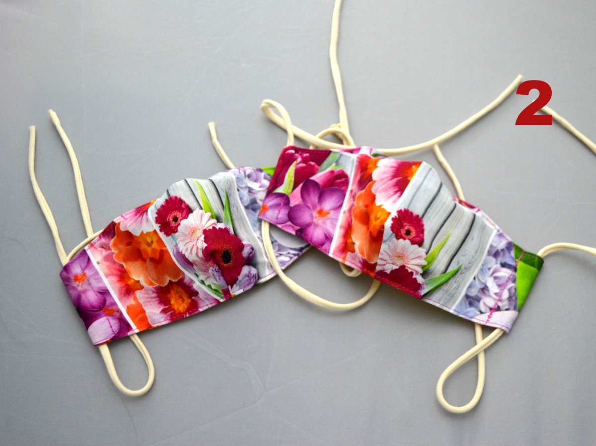 Rouška dámská 2 vrstvy+kapsa č.2