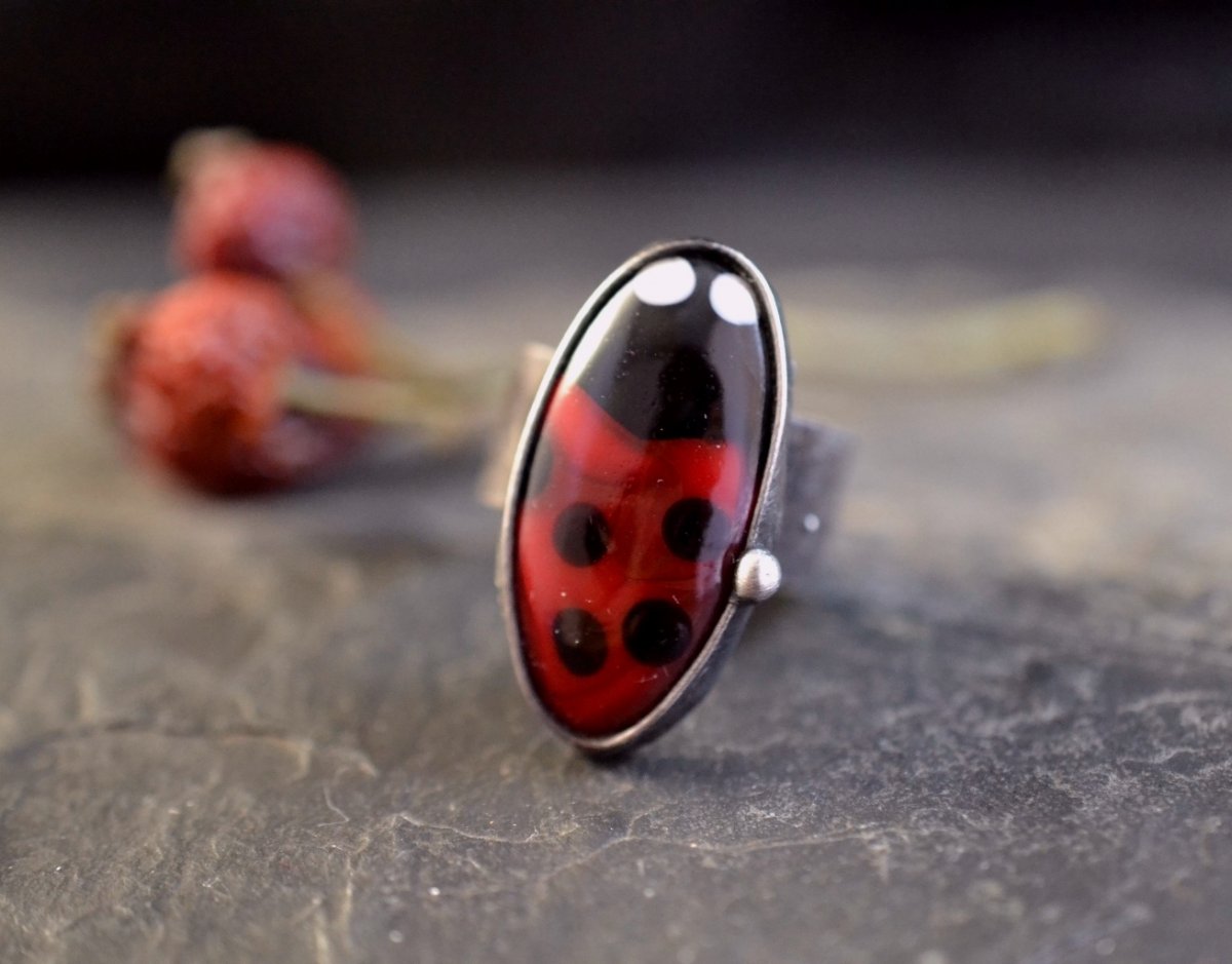 Beruška ....pro štěstí...prsten