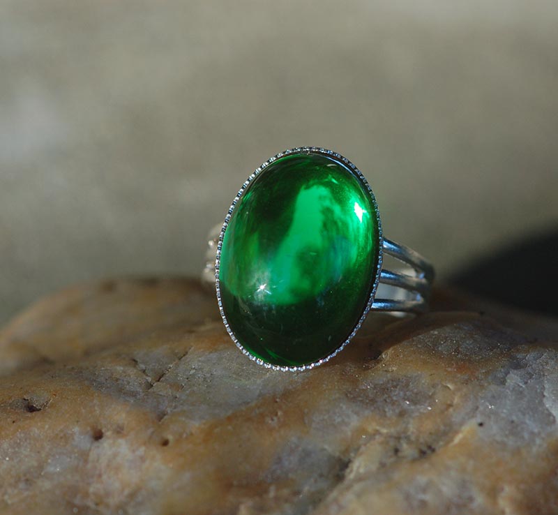 Čirý zelený 18x13 mm