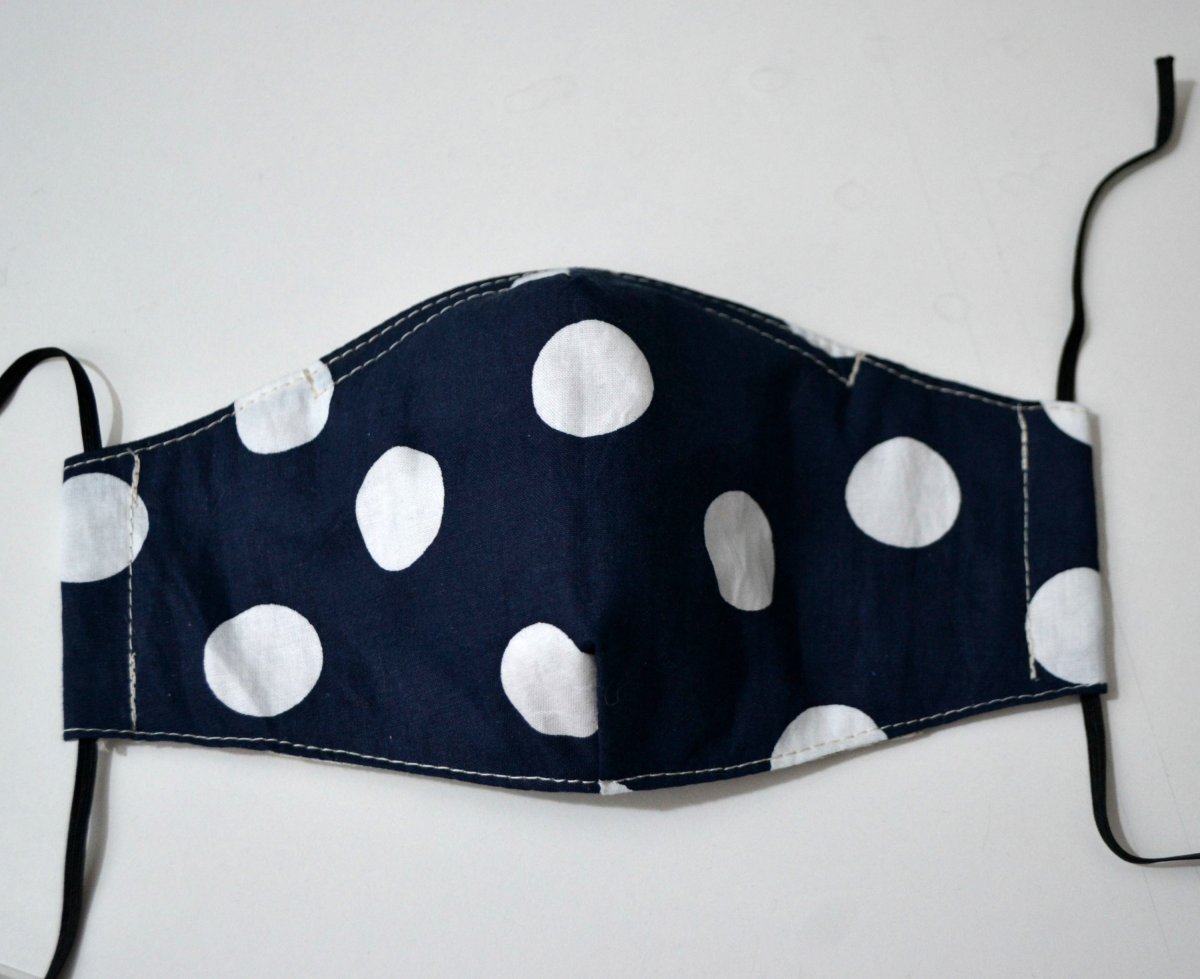 Rouška dámská 2 vrstvy+kapsa-gumičky