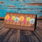 Velká peněženka - Stromečky na hnědé